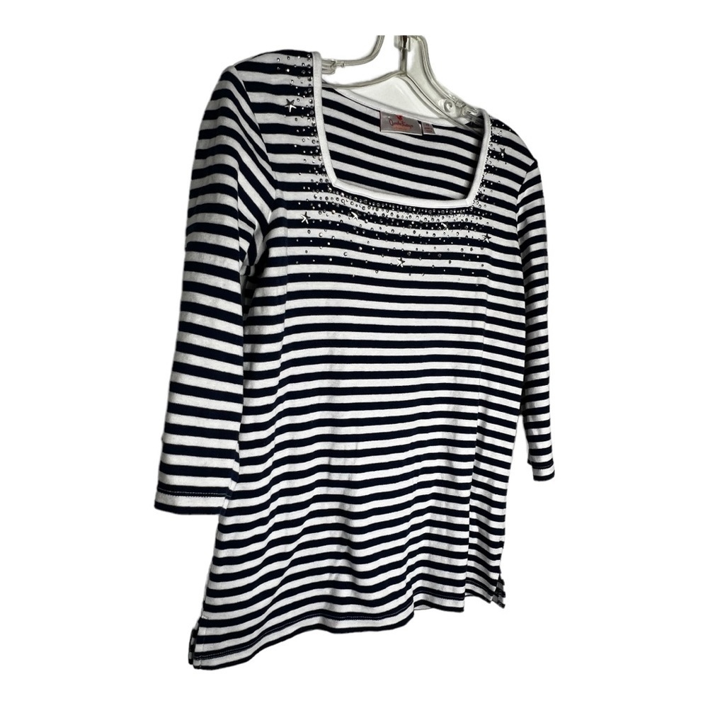 Quacker Factory Striped Top - Picture 7 of 7
